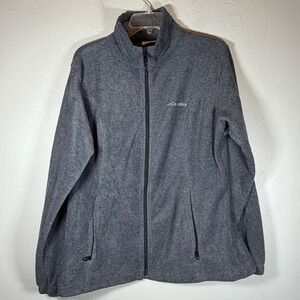 Columbia Womens Benton Springs Full Zip Fleece Jacket Charcoal Gray Large L